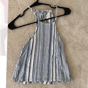 Beach High neckline Crop Top